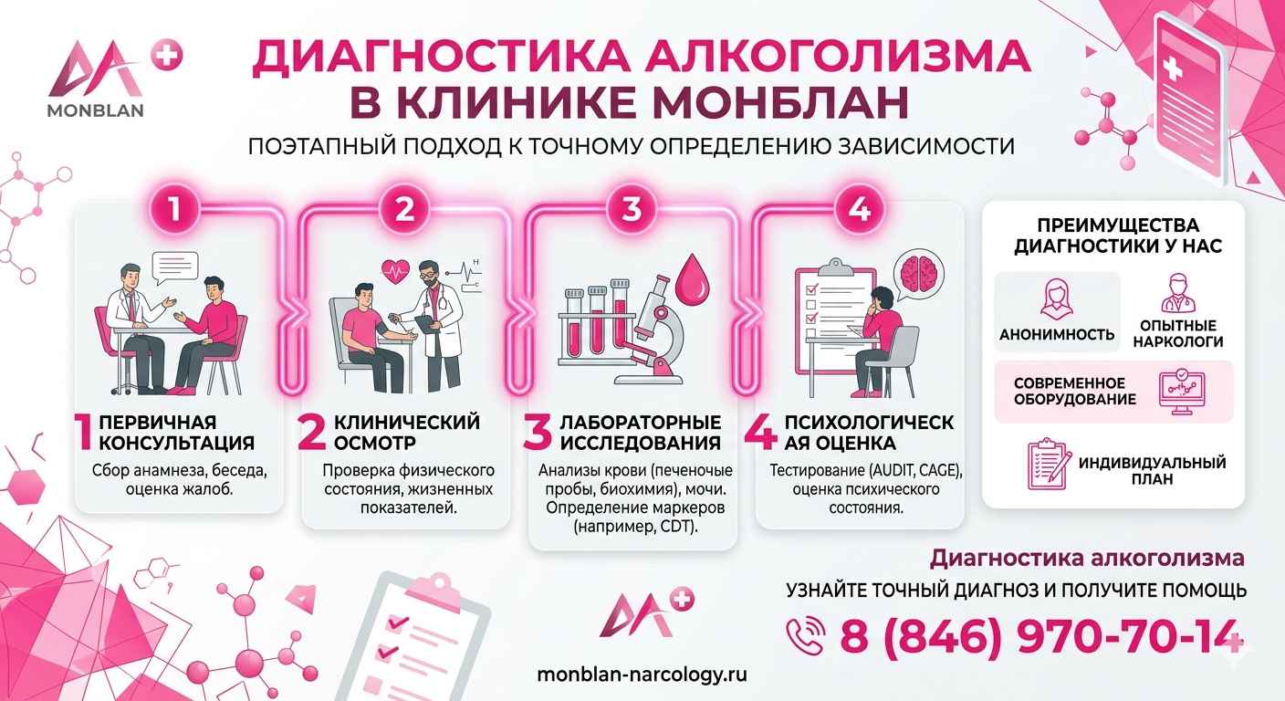 Инфографика услуги диагностика алкоголизма